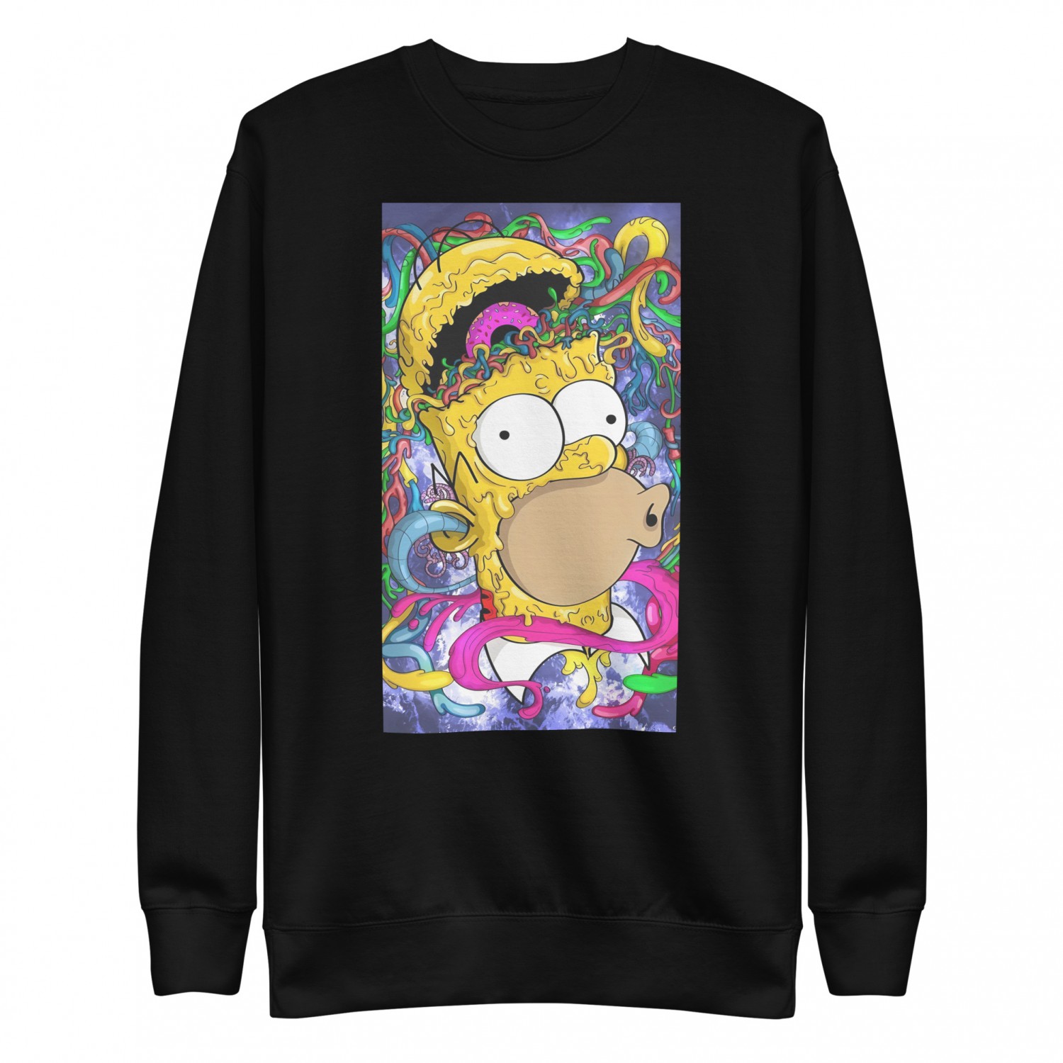 Buy a warm sweatshirt with a Homer Simpson print